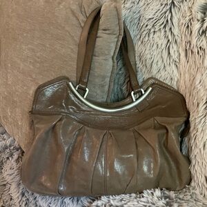 HOBO International Leather Taupe Handbag